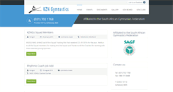 Desktop Screenshot of kzngymnastics.org.za
